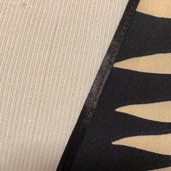 Lulla collection Black and Tan swim coverup/kimono - Picture 5 of 8